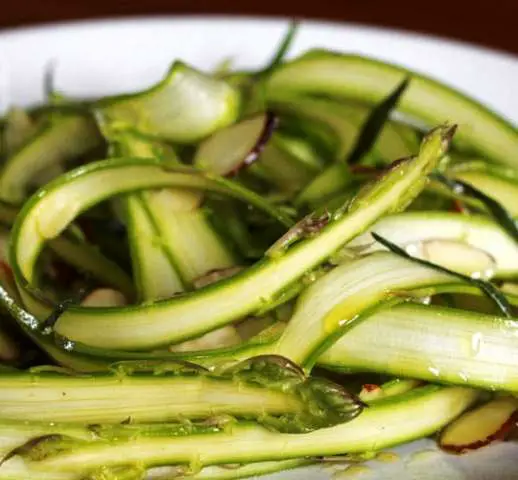 Spring Salad Recipe Asparagus Ribbons mandolin slicer recipes